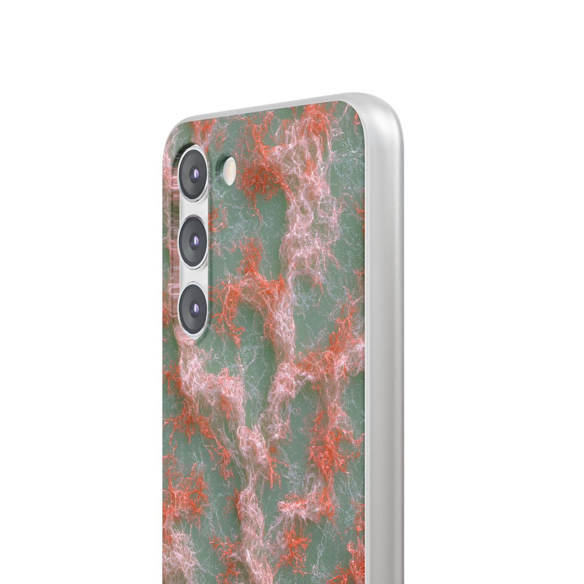 Coral Pixel Matrix · Lite Phone Case for Samsung · Green