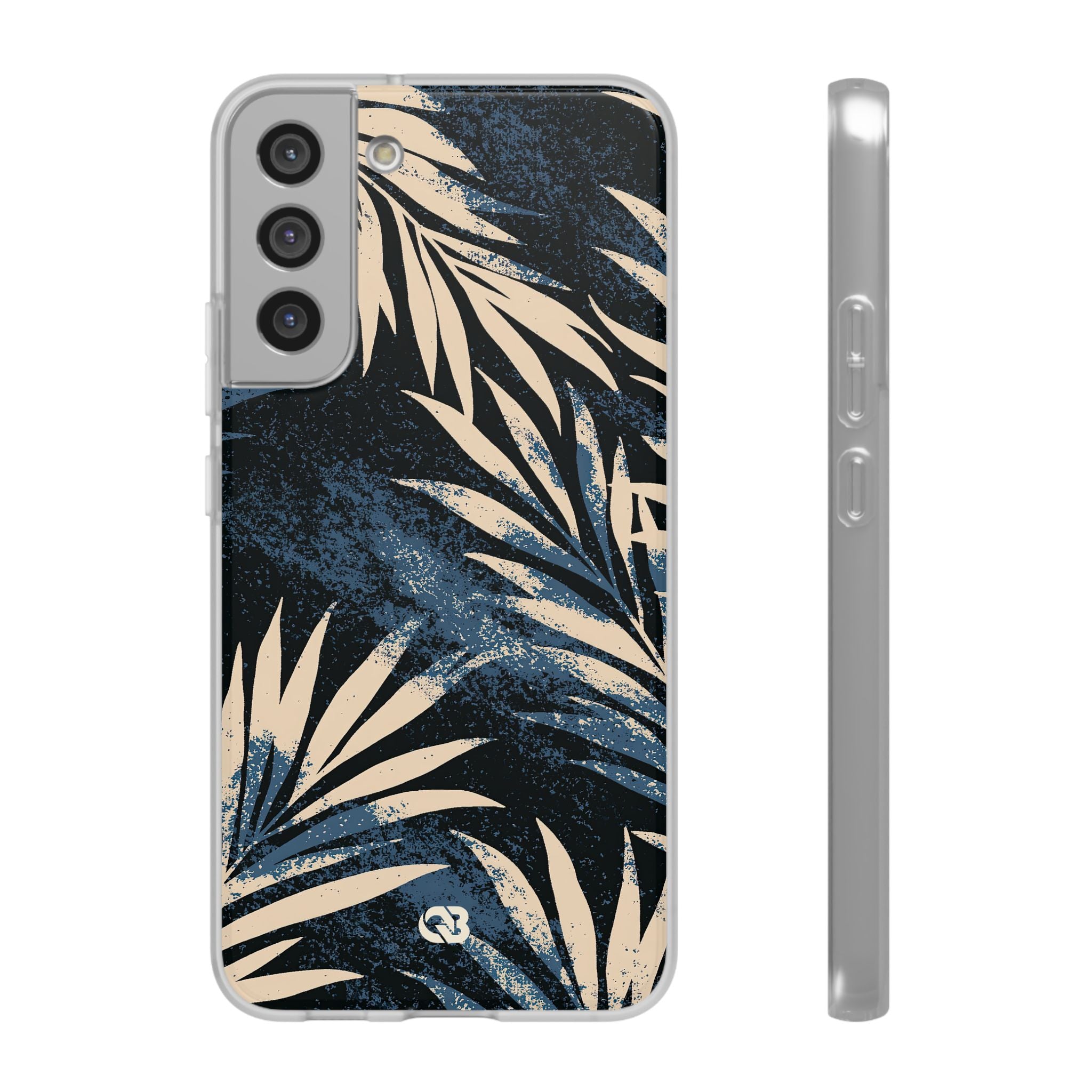 Blue Lite Phone Case for Samsung - Midnight Indigo Palm