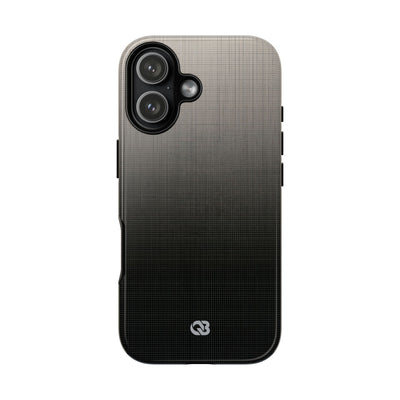 Grey Tough Phone Case for iPhone - Faded Sand Mesh