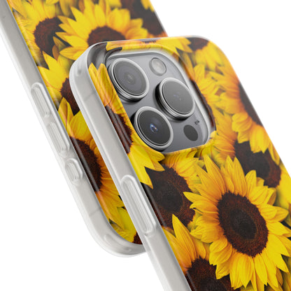 Sunflower Glow iPhone 15 Pro Case - Soft