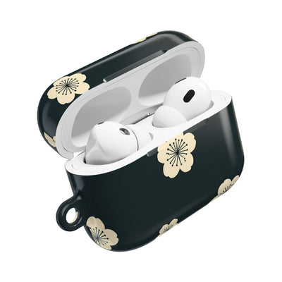 Midnight Sakura Bloom · Hard Case for AirPods & AirPods Pro · Black