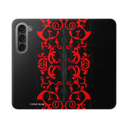 Crimson Swirl - Samsung S23 Case - Lompakko
