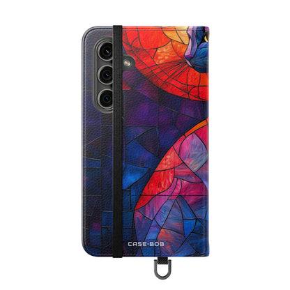 Stained Glass Cat - Samsung S24 Case - Wallet