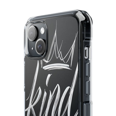 Noir Crown Script · Impact Phone Case for iPhone · Magsafe