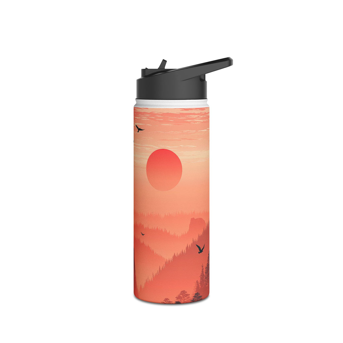 Canyon Dusk · Insulated Water Bottle · Orange