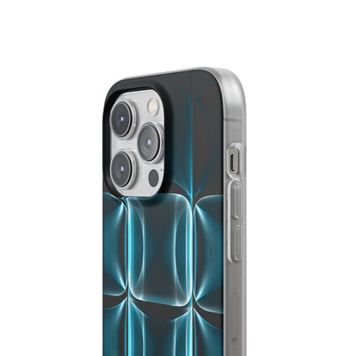 Translucent Cyber Grid · Lite Phone Case for iPhone ·  Teal