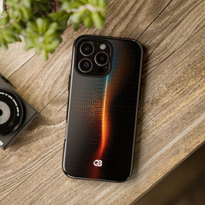 Luminous Refraction Grid · Tough Phone Case for iPhone · Black