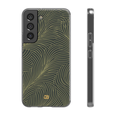 Green Lite Phone Case for Samsung - Dark Olive Plume