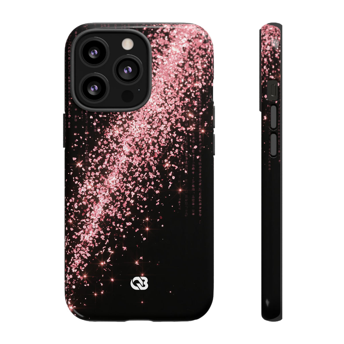 Rose Digital Cascade · Tough Phone Case for iPhone · Pink