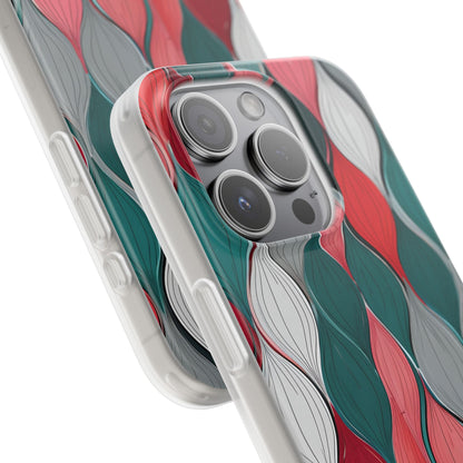 Blattkaskade Teal iPhone 15 Pro Case - Soft