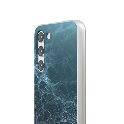 Teal Lite Phone Case for Samsung - Arctic Neural Mesh