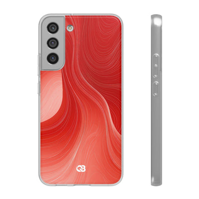 Red Lite Phone Case for Samsung - Crimson Silk Strands
