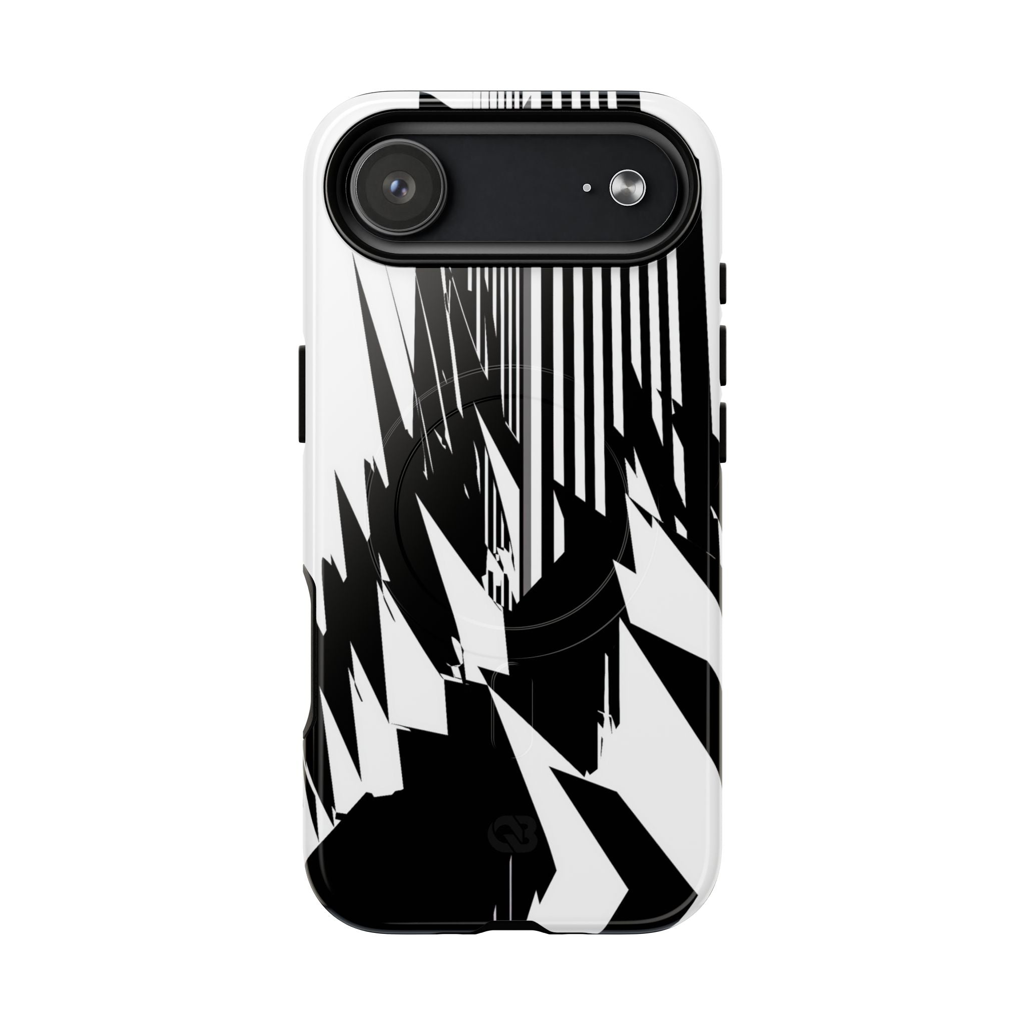 White Tough 2.0 Magsafe Phone Case for iPhone - Shattered Vector Spire