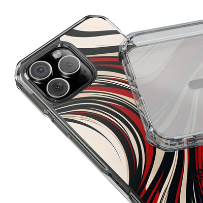 Karmesin Fluss Wellen · Impact Handyhülle für iPhone · Magsafe