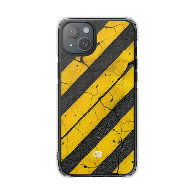 Cracked Hazard Stripes · Impact Telefoncover for iPhone · Magsafe