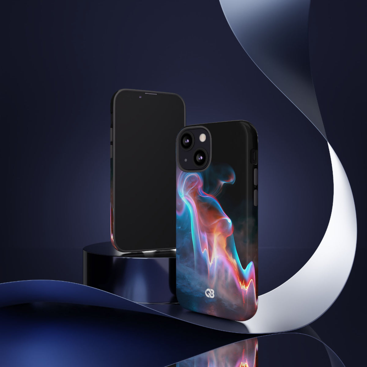 Neon Waveform · Tough Phone Case for iPhone · Black