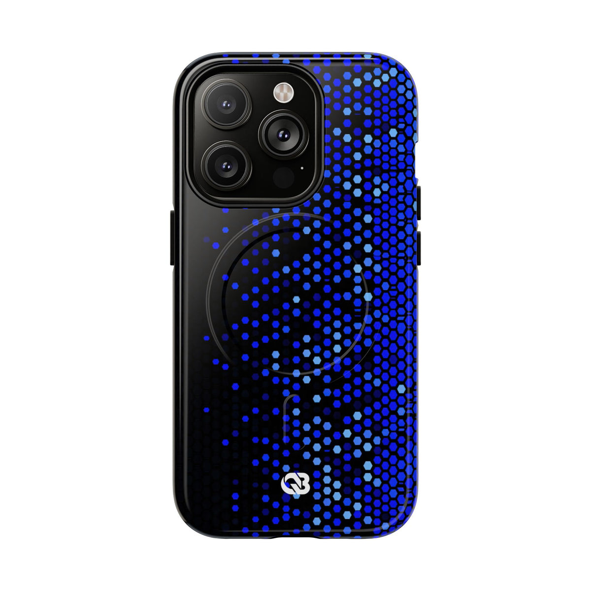 Cobalt Hex Dispersion · Tough 2.0 Magnetic Phone Case for iPhone · Blue