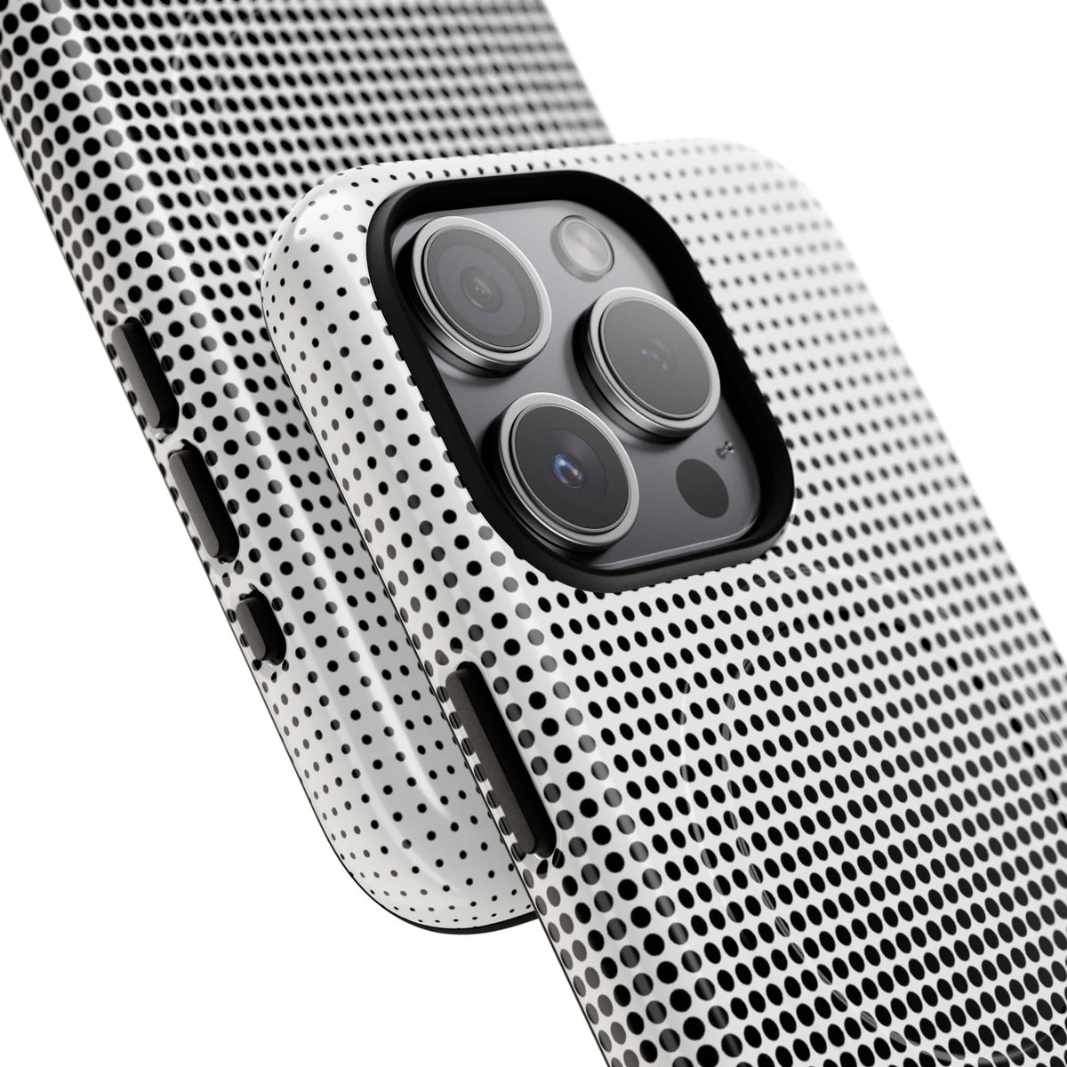 Black Tough 2.0 Magsafe Phone Case for iPhone - Obsidian Halftone Flux