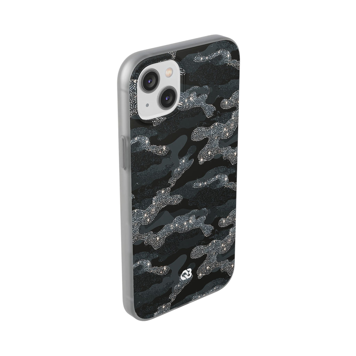Glitter Shadow Camo · Lite Phone Case for iPhone ·  Black