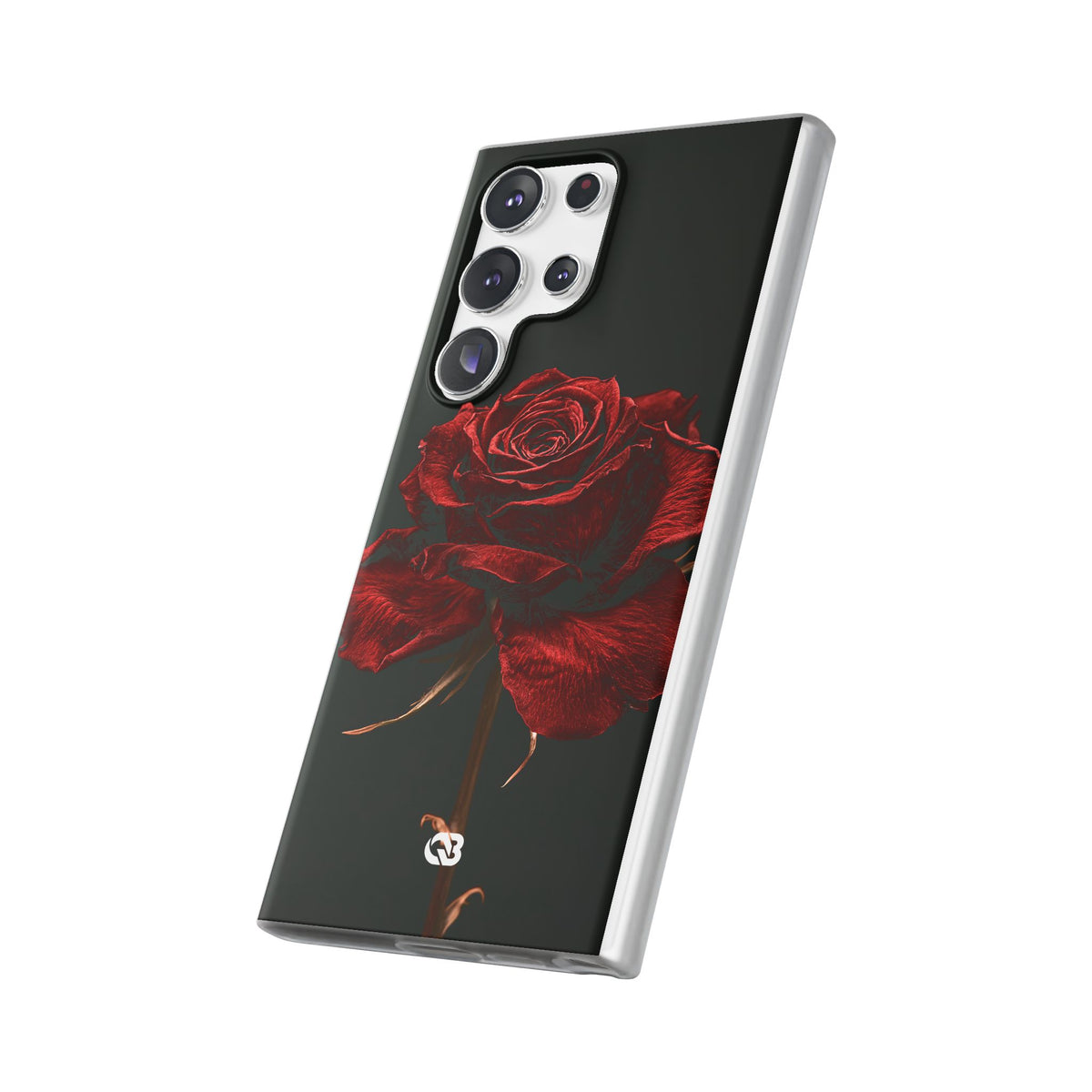 Crimson Noir Rose · Lite Phone Case for Samsung · Black