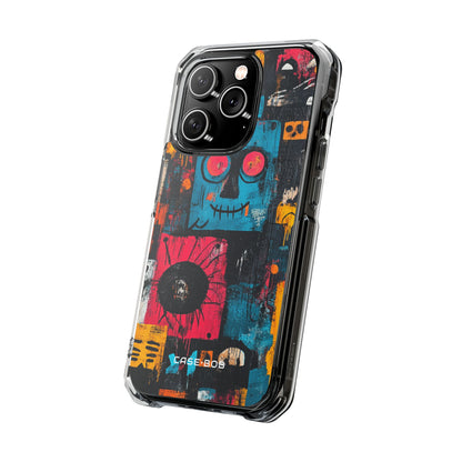 Blue Stitch Smile iPhone 14 Pro Skal - Impact