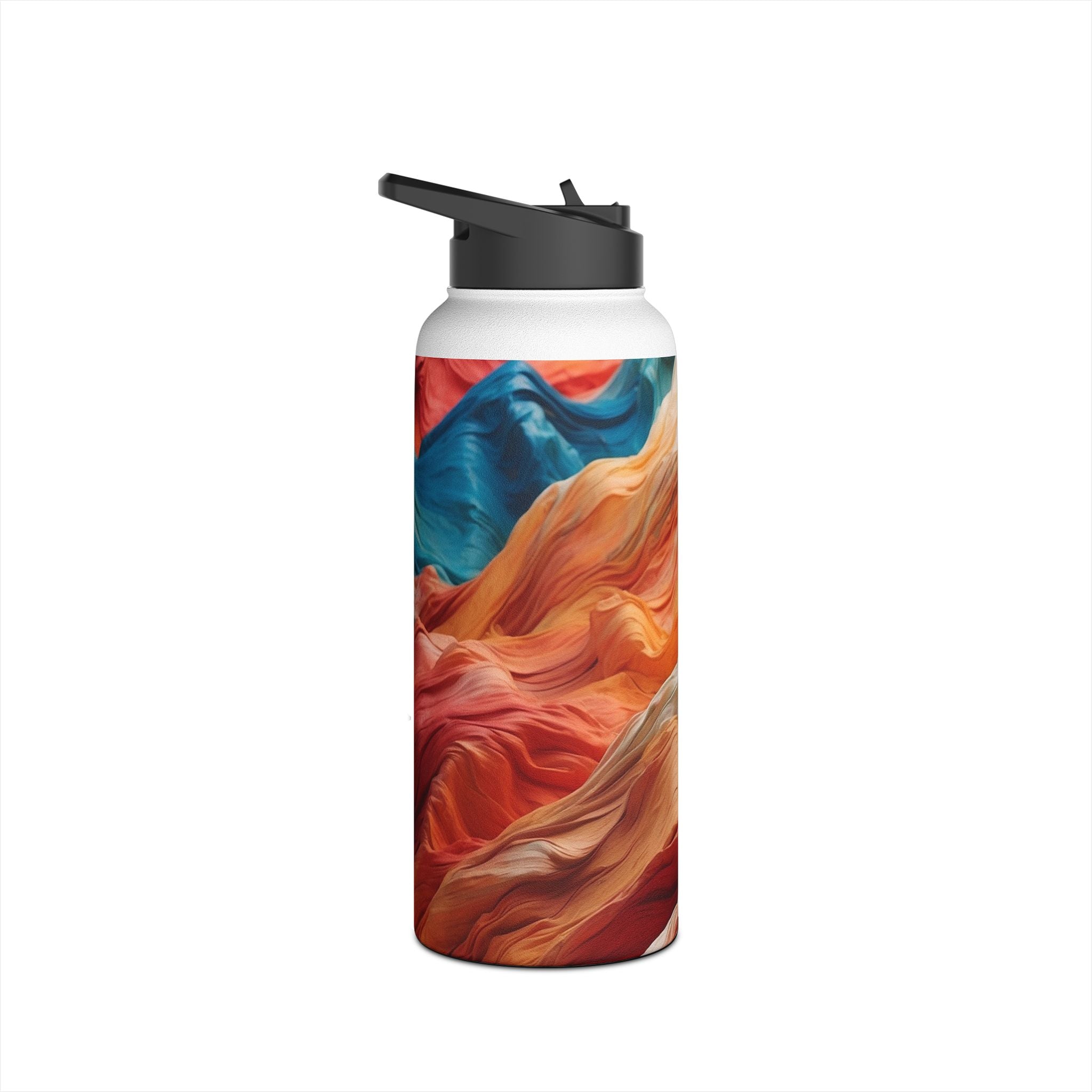 Fabric Peaks Sunset - Stainless Steel Water Bottle