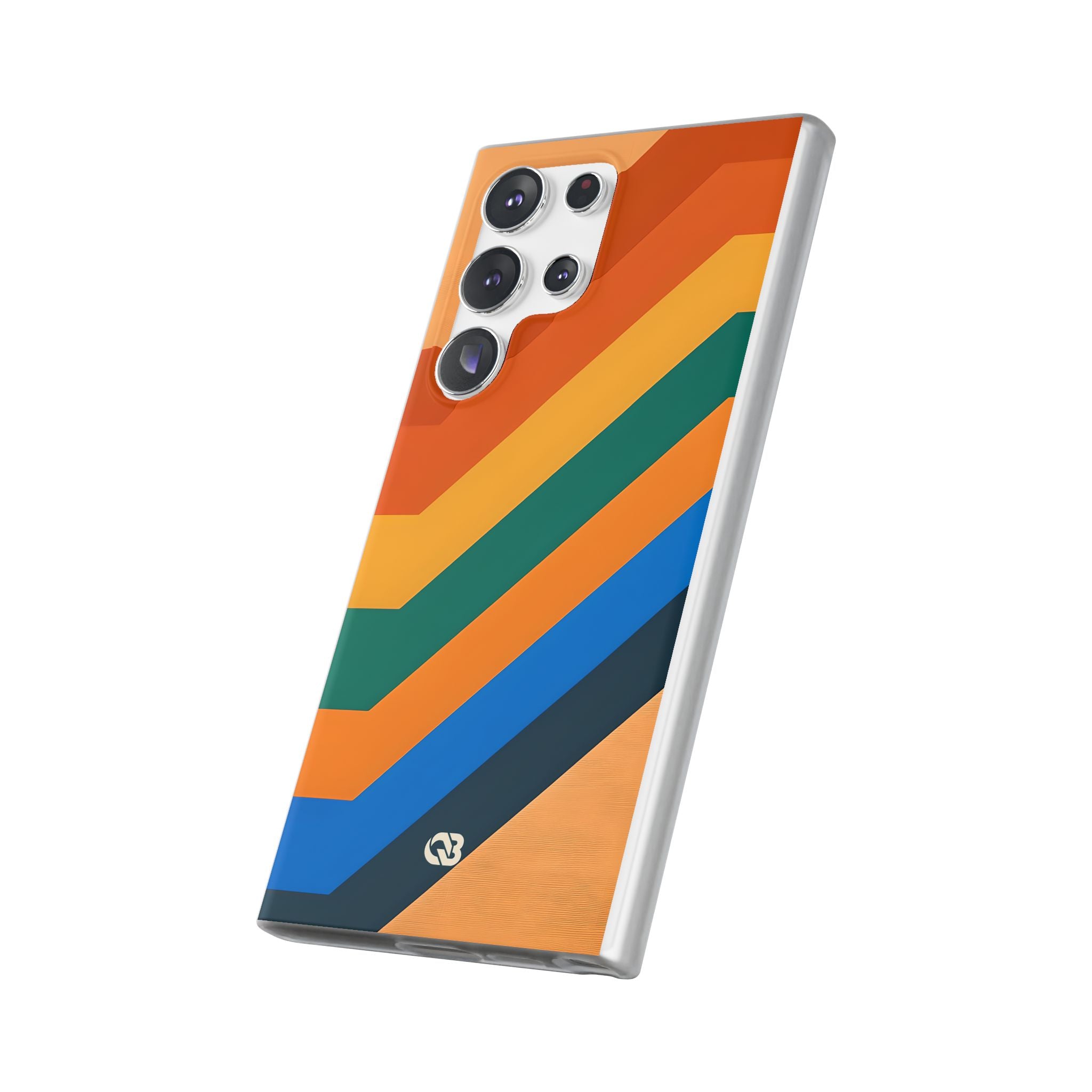 Retro Ridge Lines · Soft Phone Case for Samsung