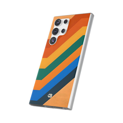 Retro Ridge Lines · Soft Phone Case for Samsung