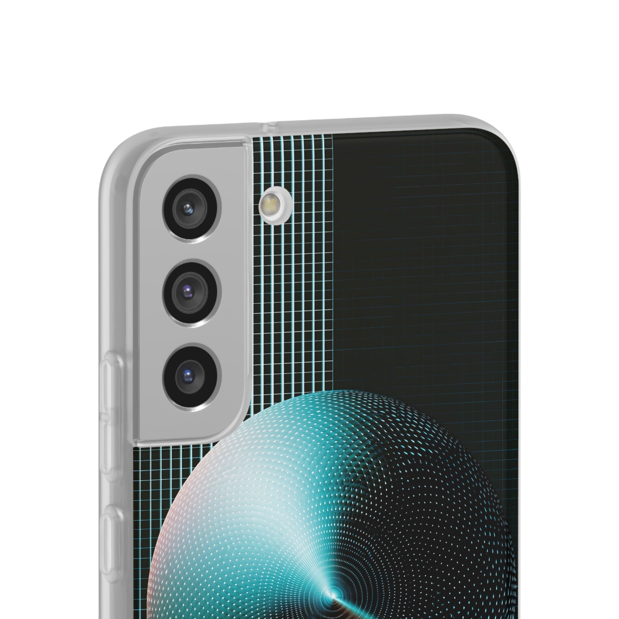 Blue Lite Phone Case for Samsung - Cyan Vector Sphere