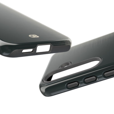 Grey Tough Phone Case for Samsung - Charcoal Tech Grid
