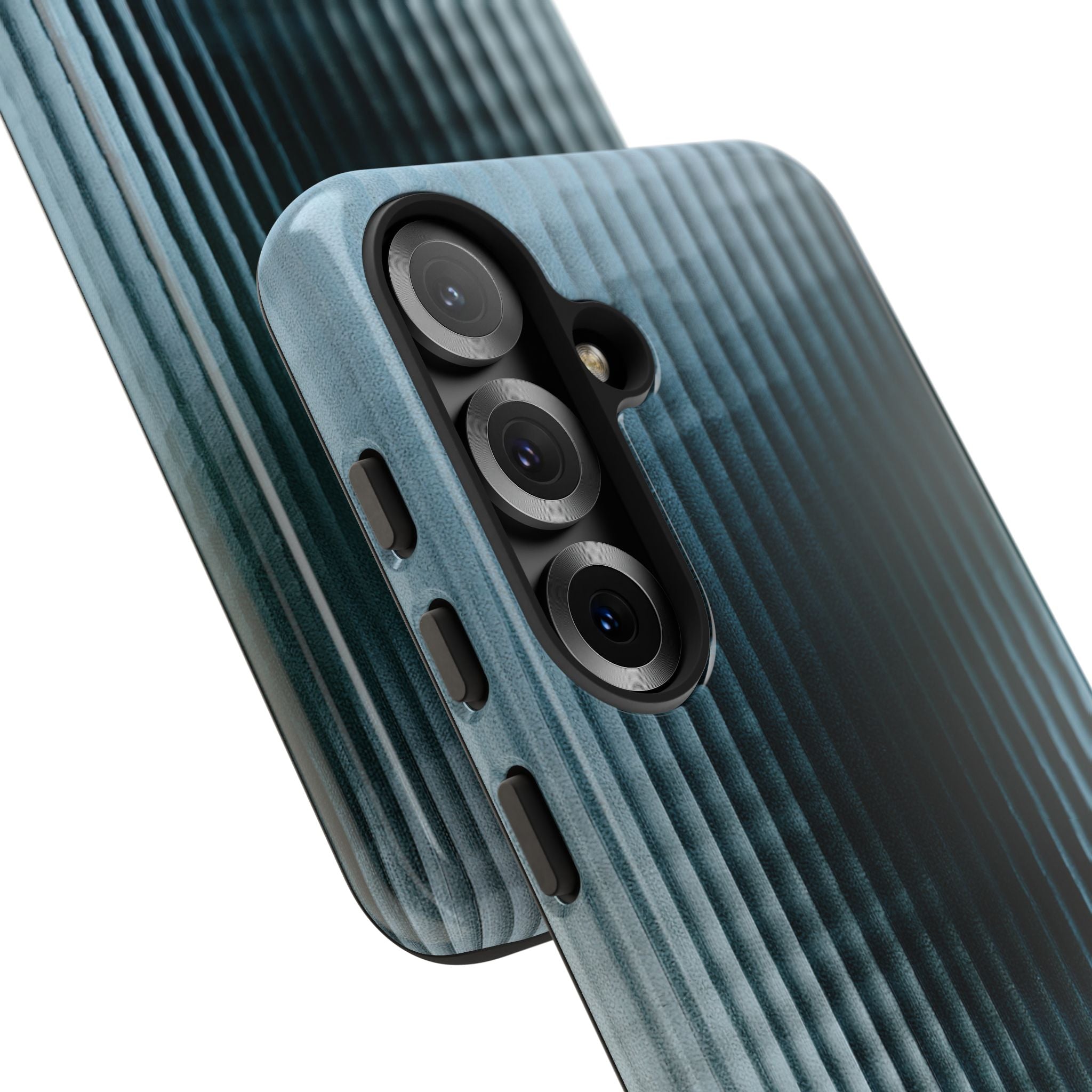 Blue Tough Phone Case for Samsung - Glacial Reeded Glass