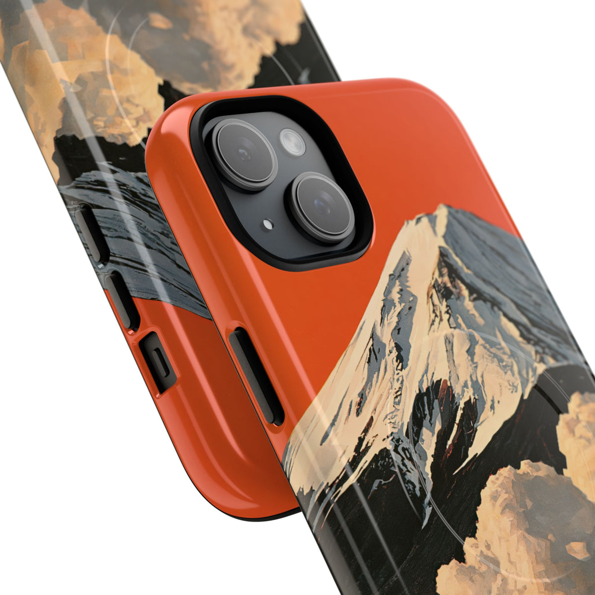 Sacred Peak Fuji · Tough 2.0 Magnetic Phone Case for iPhone · Orange