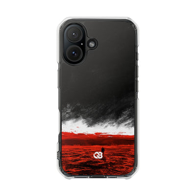 Crimson Horizon · Impact Magnetic Phone Case for iPhone ·  Black