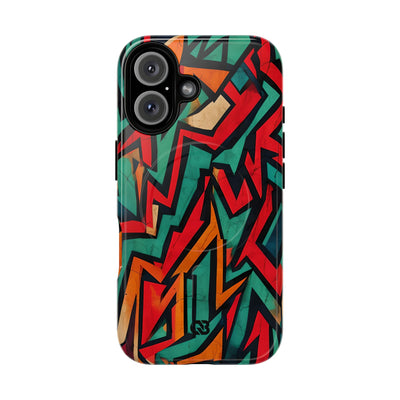 Jagged Teal Static · Tough+ Magsafe