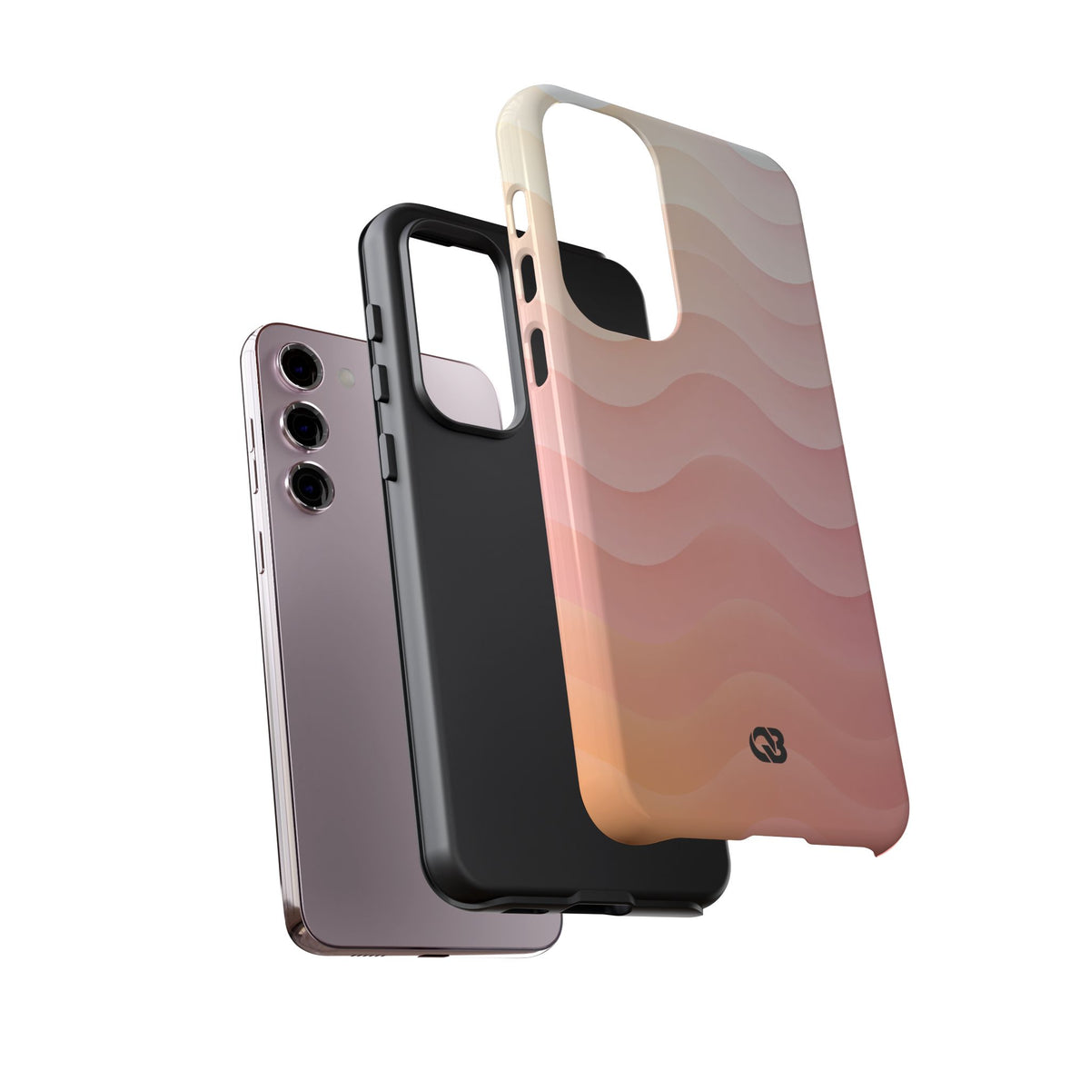 Blush Horizon Waves · Tough Phone Case for Samsung · Pink