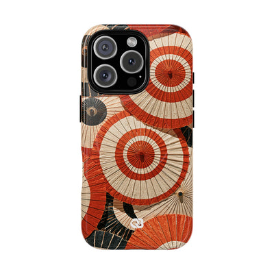 Vermilion Wagasa Motif · Tough 2.0 Magnetic Phone Case for iPhone · Red