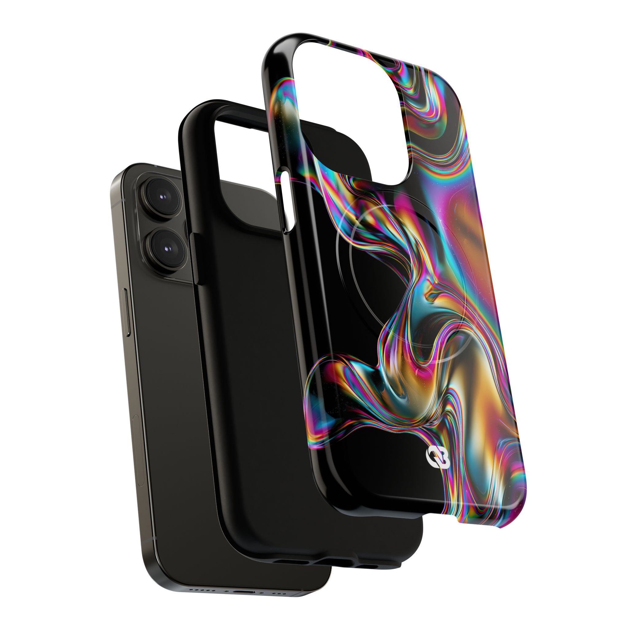 Purple Tough 2.0 Magsafe Phone Case for iPhone - Liquid Neon Chrome