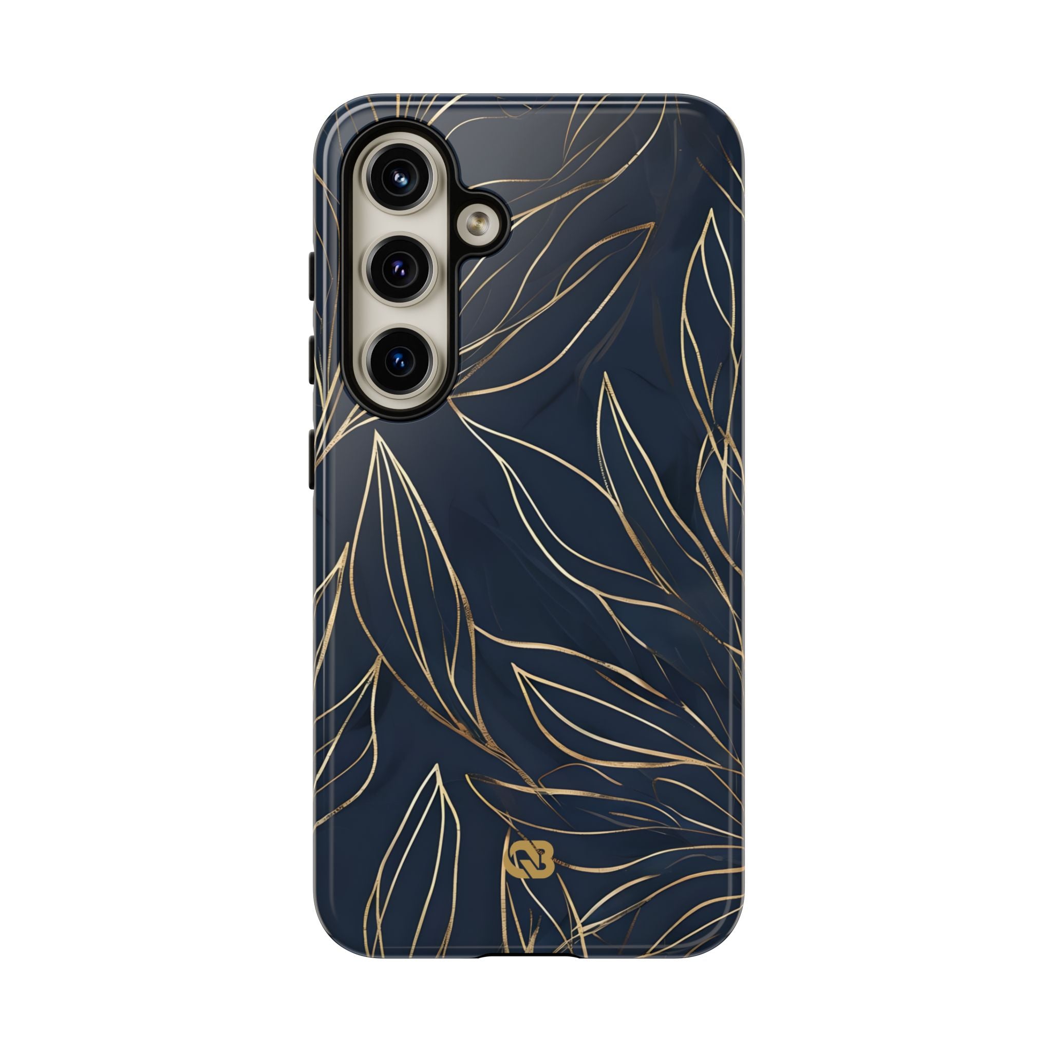 Gilded Navy Foliage · Tough Etui na telefon dla Samsung