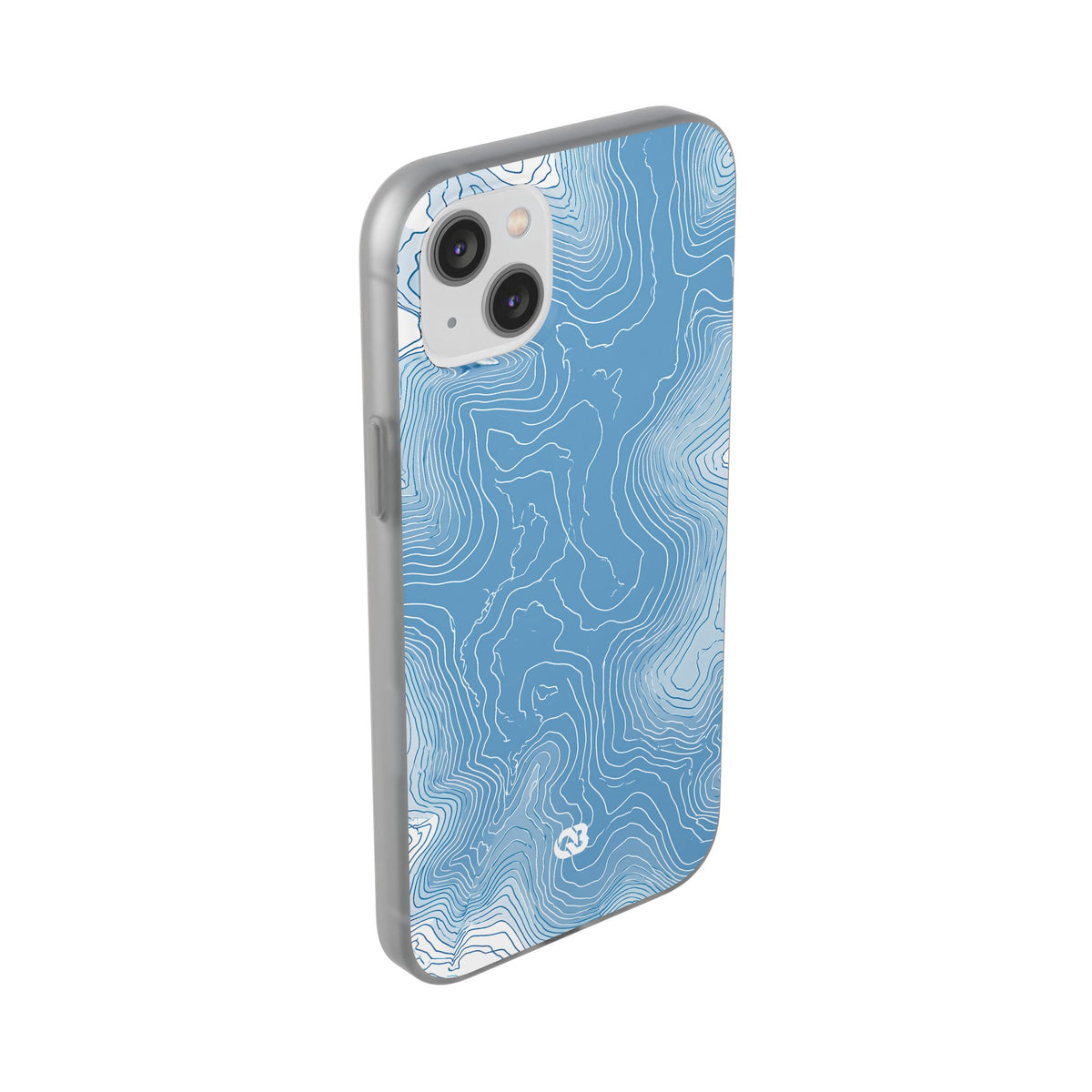 Glacial Basin Topo · Lite Phone Case for iPhone ·  Blue