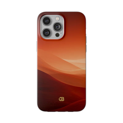 Orange Lite Phone Case for iPhone - Crimson Dune Gradient