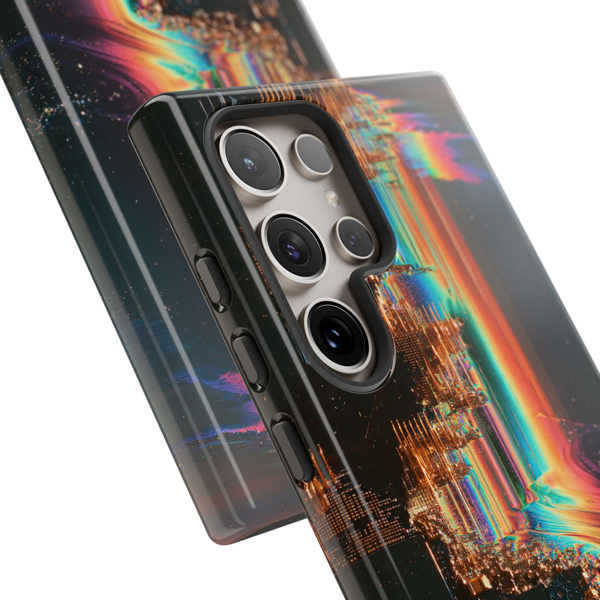 Prismatic Circuit · Tough Phone Case for Samsung · Black