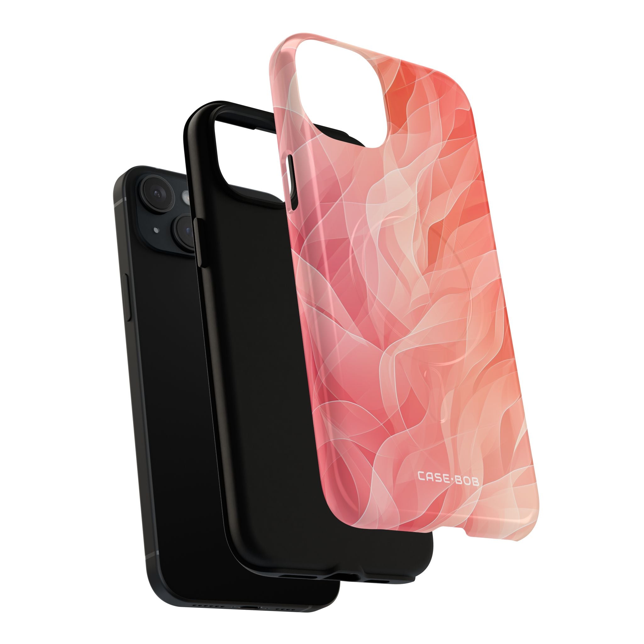 Peach Wave Drift iPhone 15 Plus Case - Tough+
