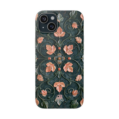 Florentine Rose Arabesque · Lite Phone Case for iPhone ·  Green