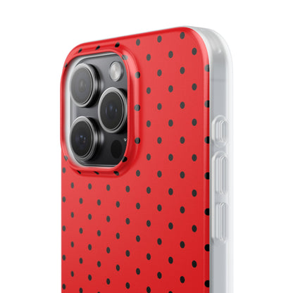 Crimson Punktmatrix iPhone 15 Pro Max Case - Soft