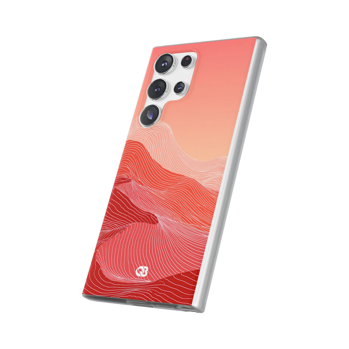 Coral Ridge Contours · Lite Phone Case for Samsung · Red