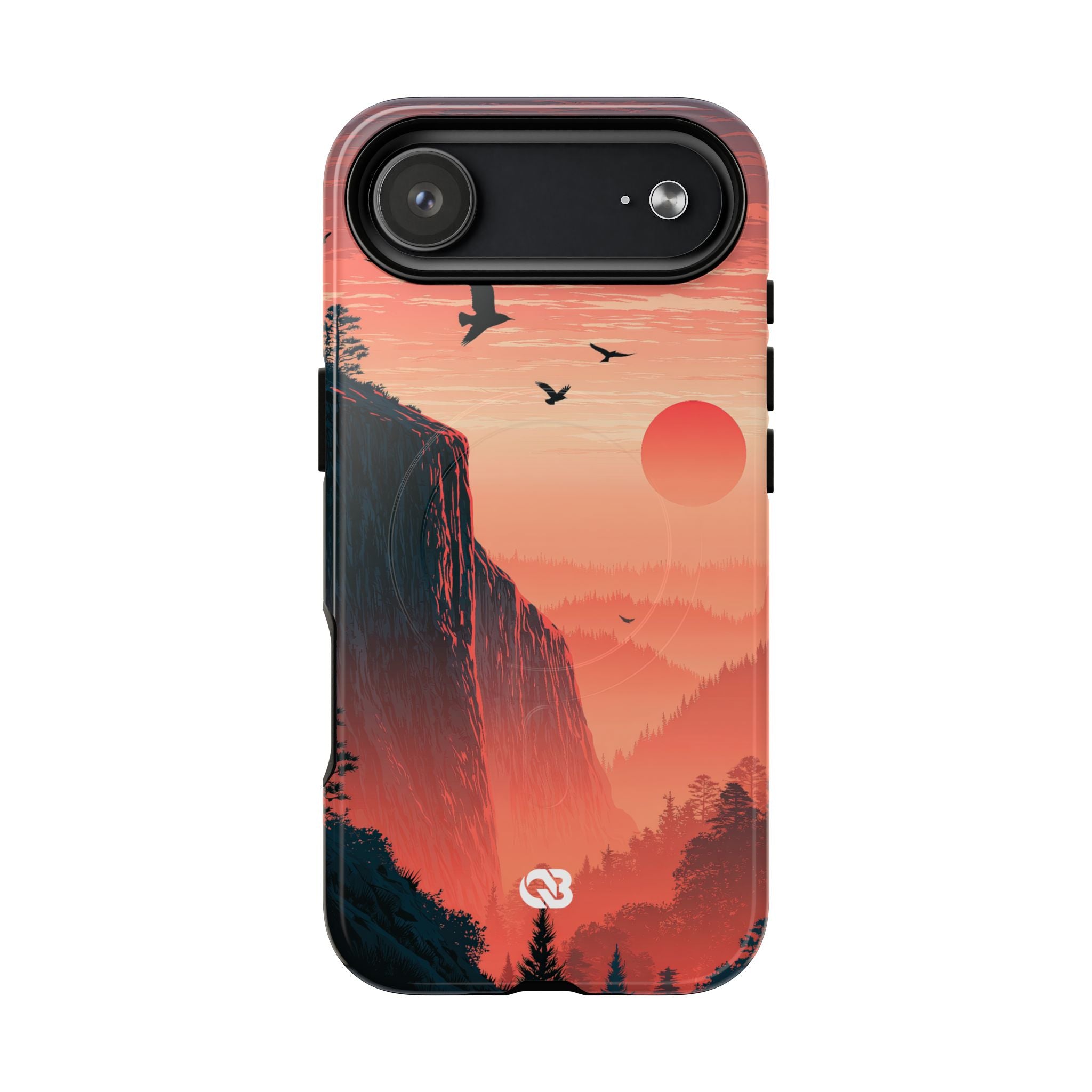 Orange Tough 2.0 Magsafe Phone Case for iPhone - Crimson Ridge Flight