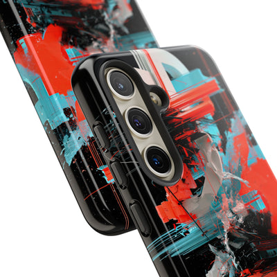 Fragmented Cyber Core · Tough Phone Case for Samsung · Black
