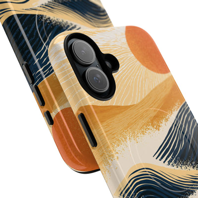 Blue Tough 2.0 Magsafe Phone Case for iPhone - Kyoto Cresting Tide