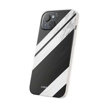 Distressed Stripe Motion iPhone 15 Plus Case - Soft