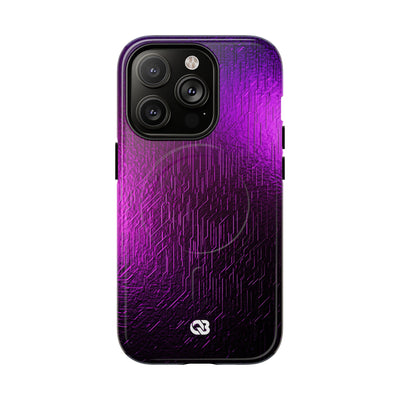 Violet Cyber Circuit · Tough 2.0 Magnetic Phone Case for iPhone · Purple